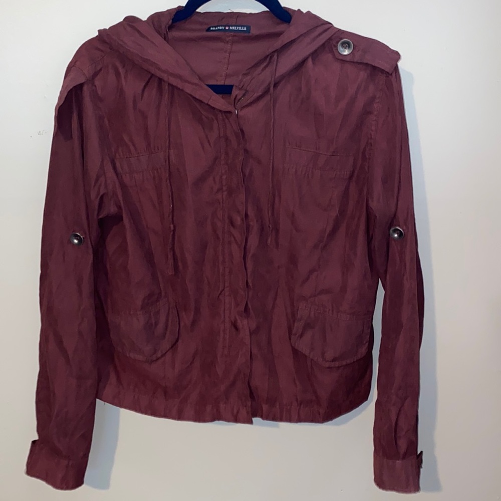 Brandy Melville Maroon Light Jacket